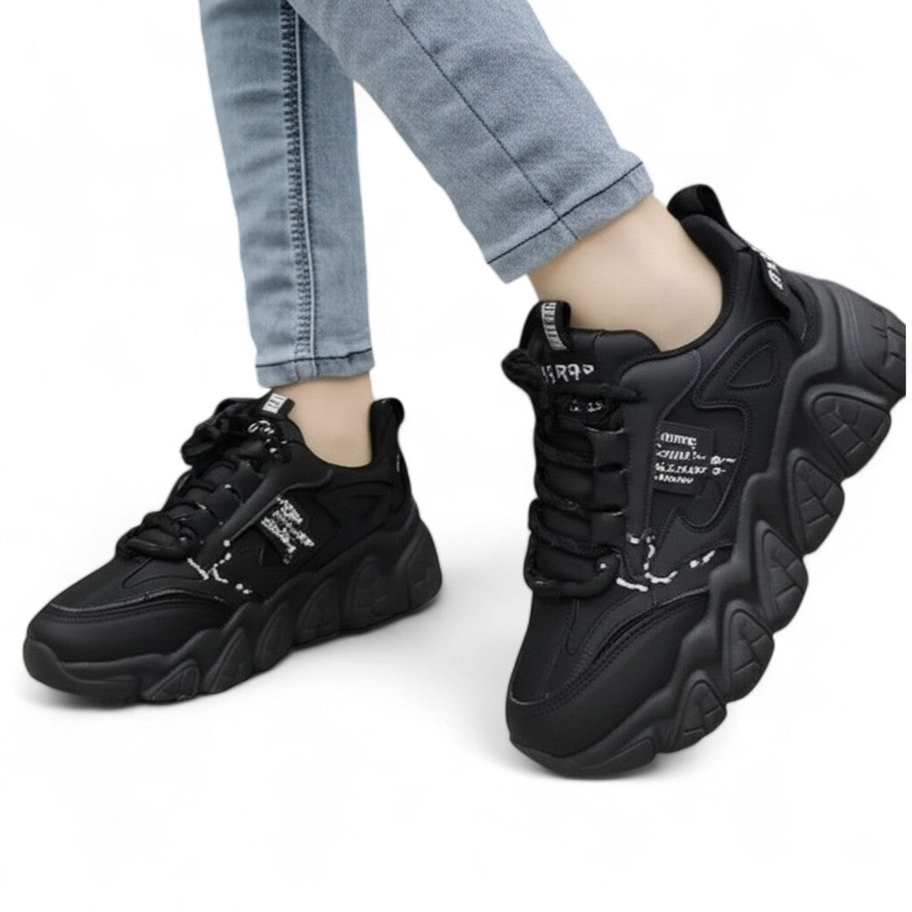 Black chunky sole