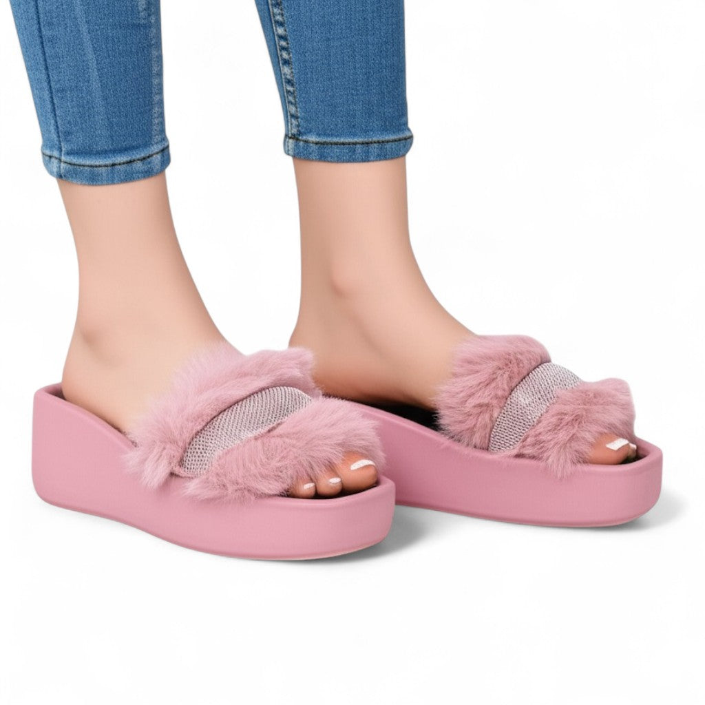 M0801 fur slipper