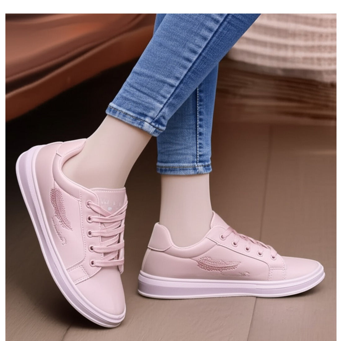 Side leaf sneaker -R11-1