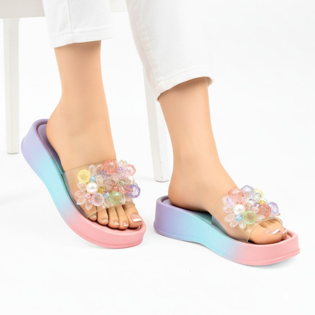 M0858 beads slipper   -R7-4