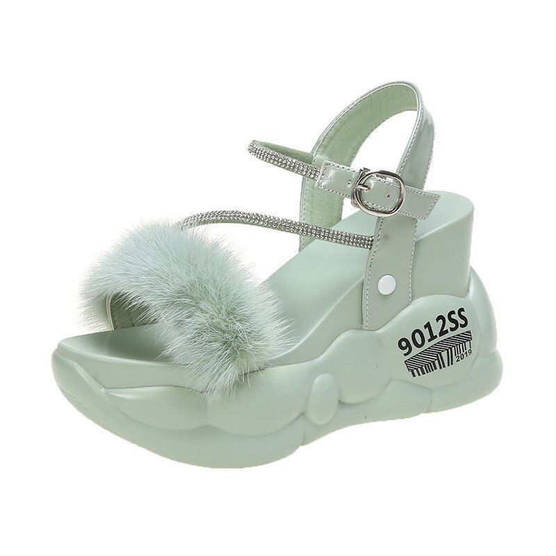 Fur fairy sandal