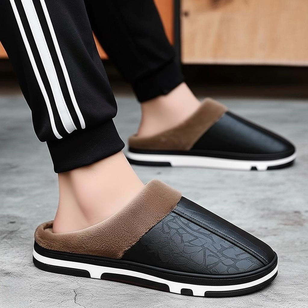 Morbida leather half shoes