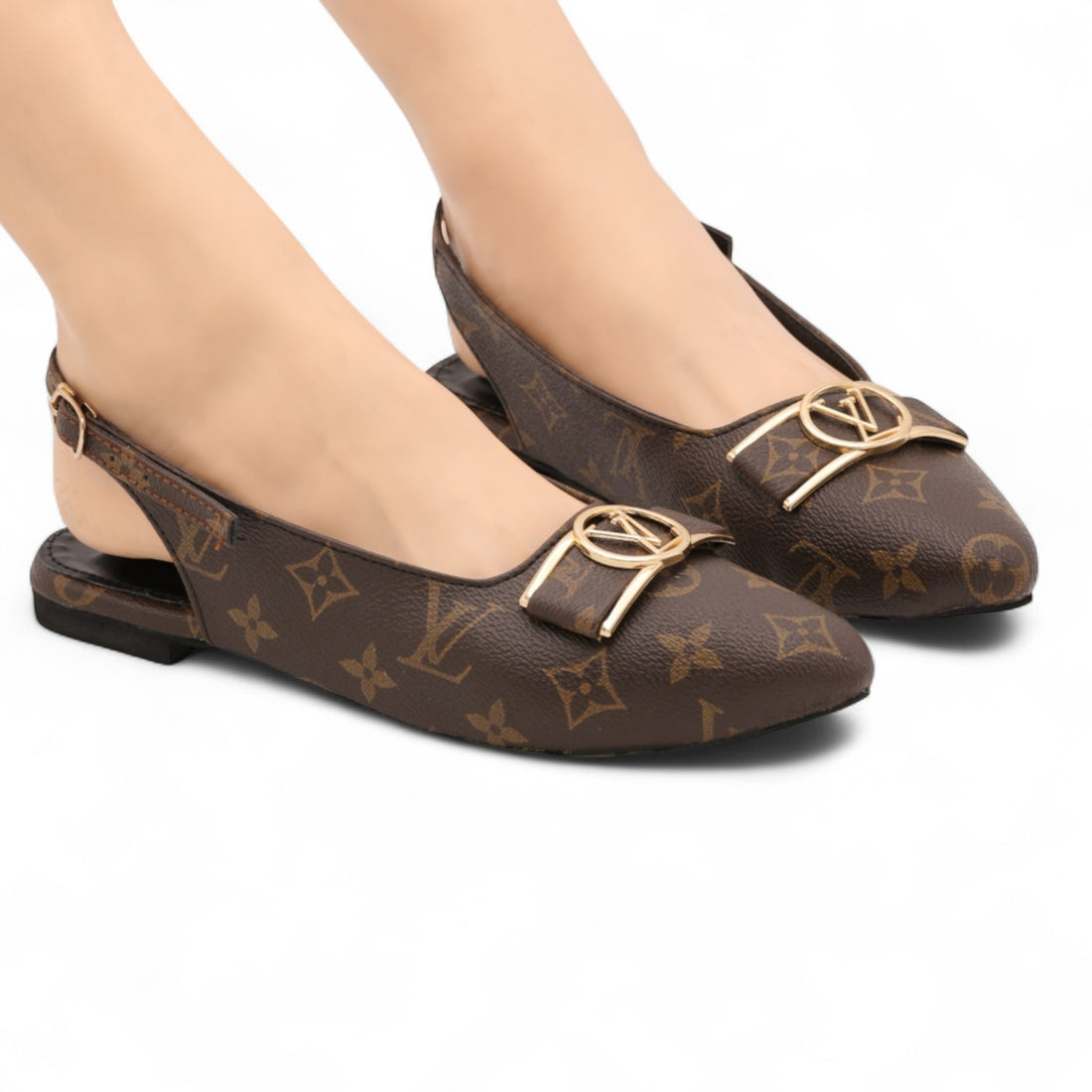 Flower print pump