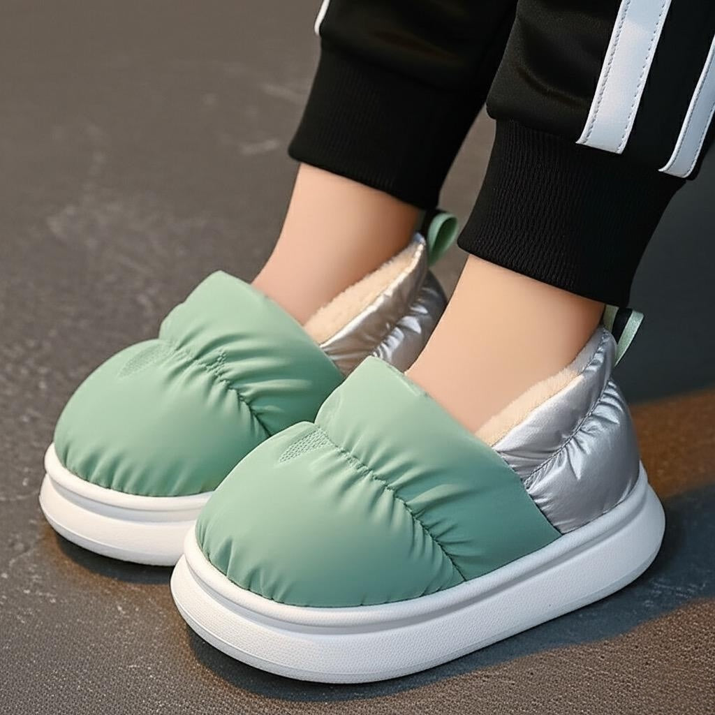 Kids fur shoes