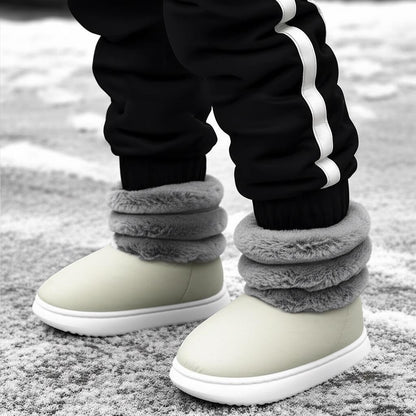 Kids long fur boot