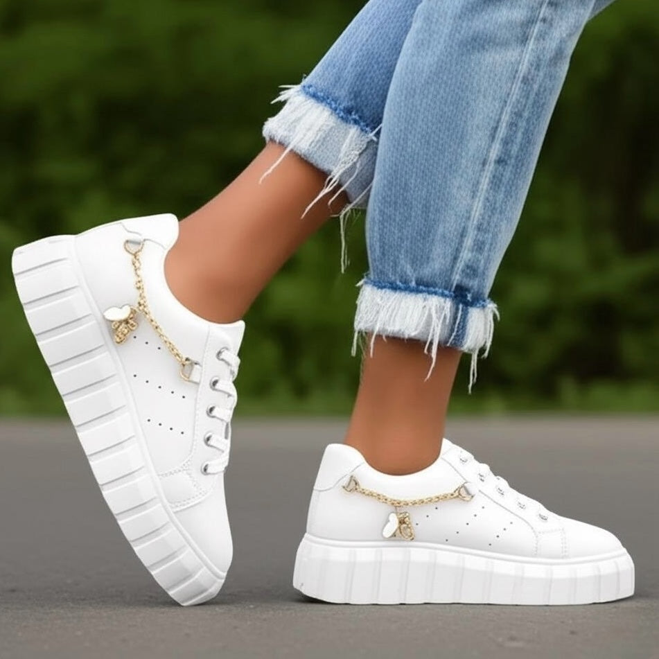 Rosado cadena shoes
