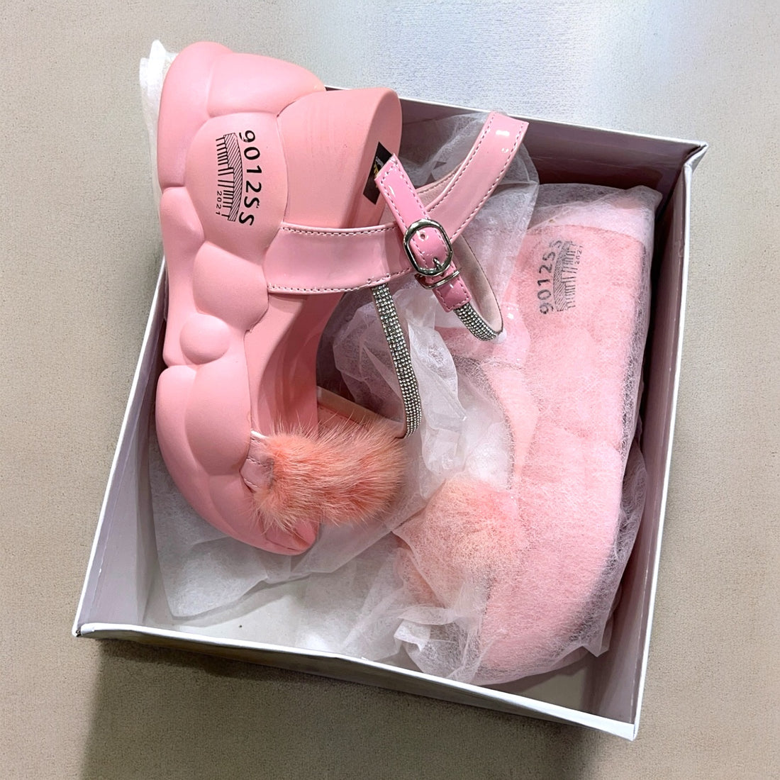 Fur fairy sandal-R19-2