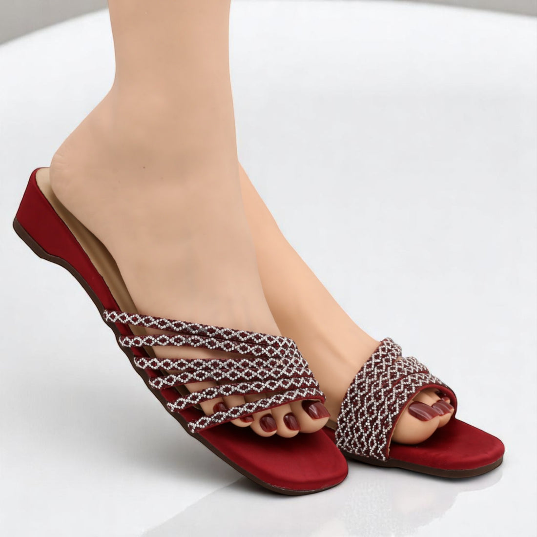 M0665 pearl slipper 1-1