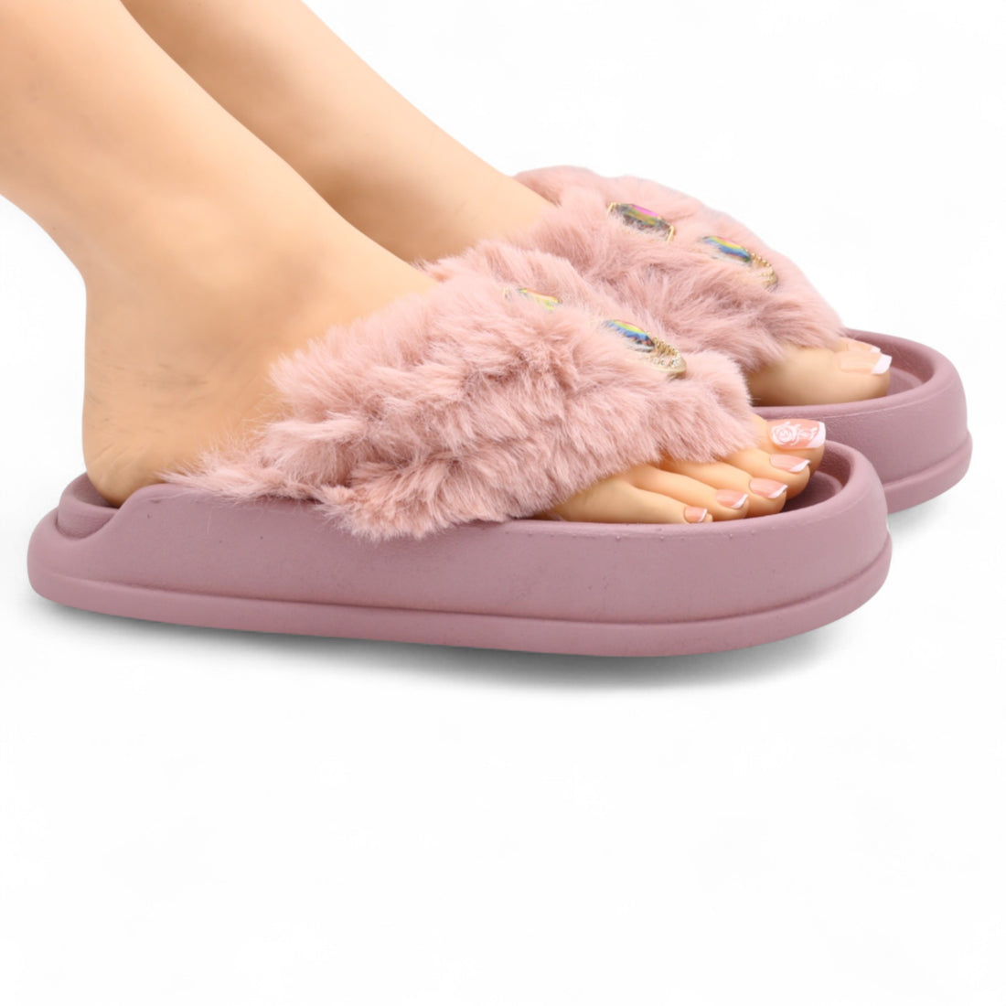 M0859 fur slipper