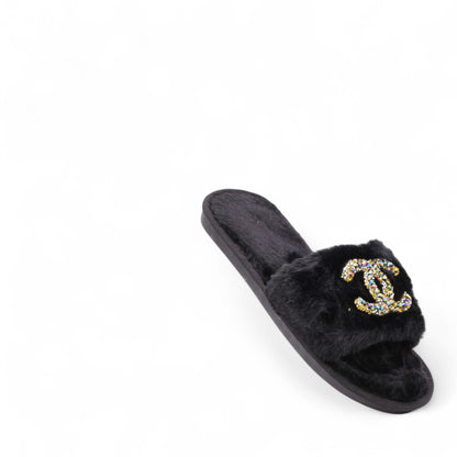 Calista fur slipper