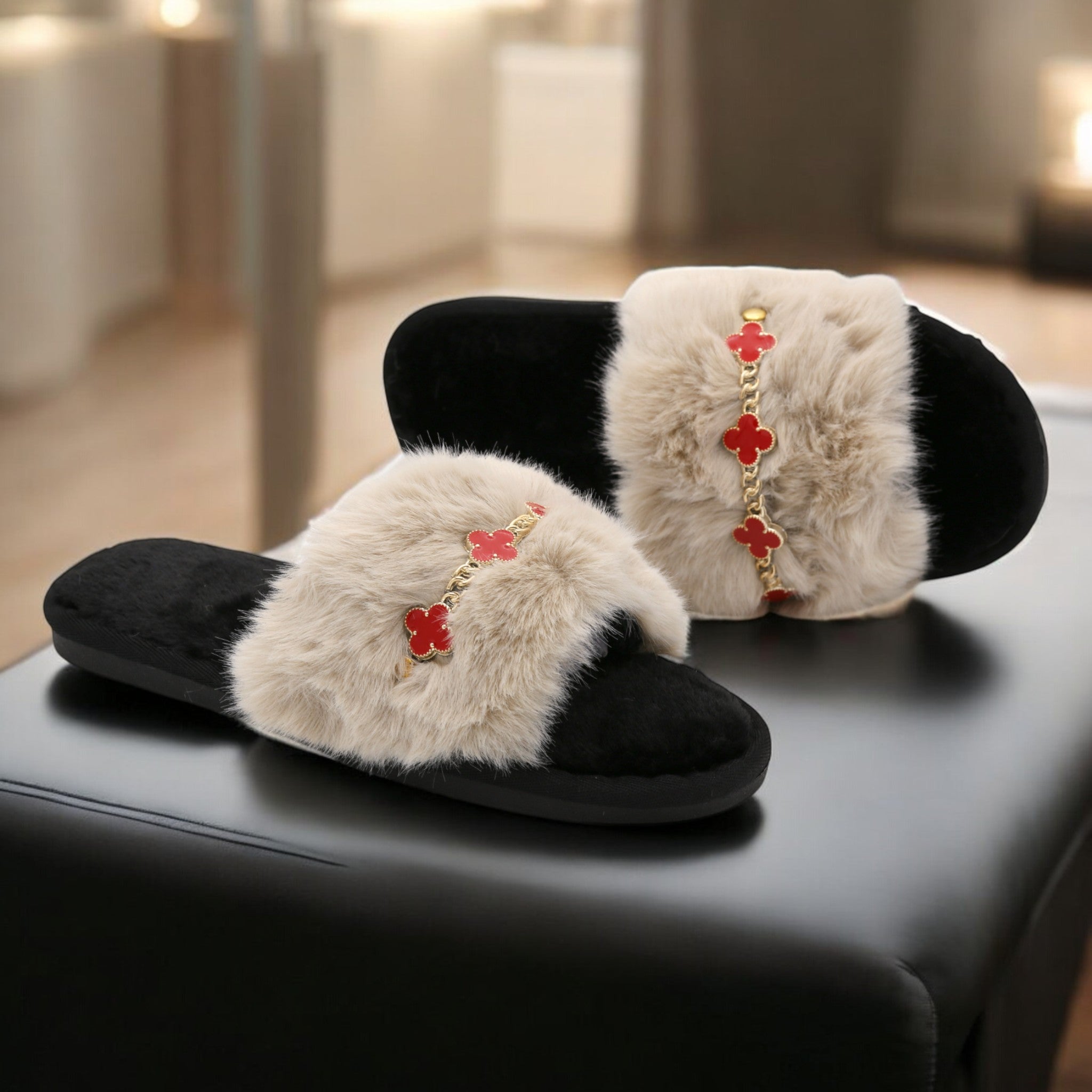 Jesmin fur slipper