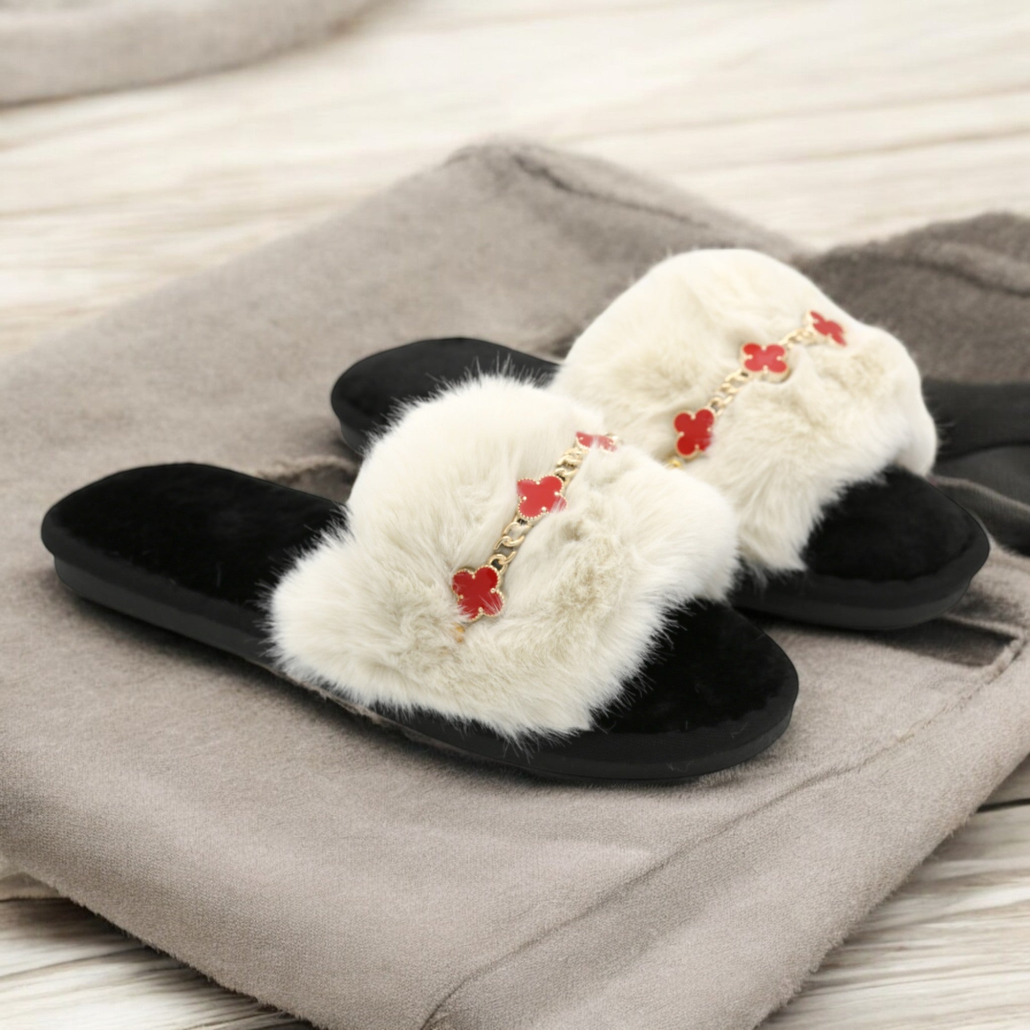 Jesmin fur slipper