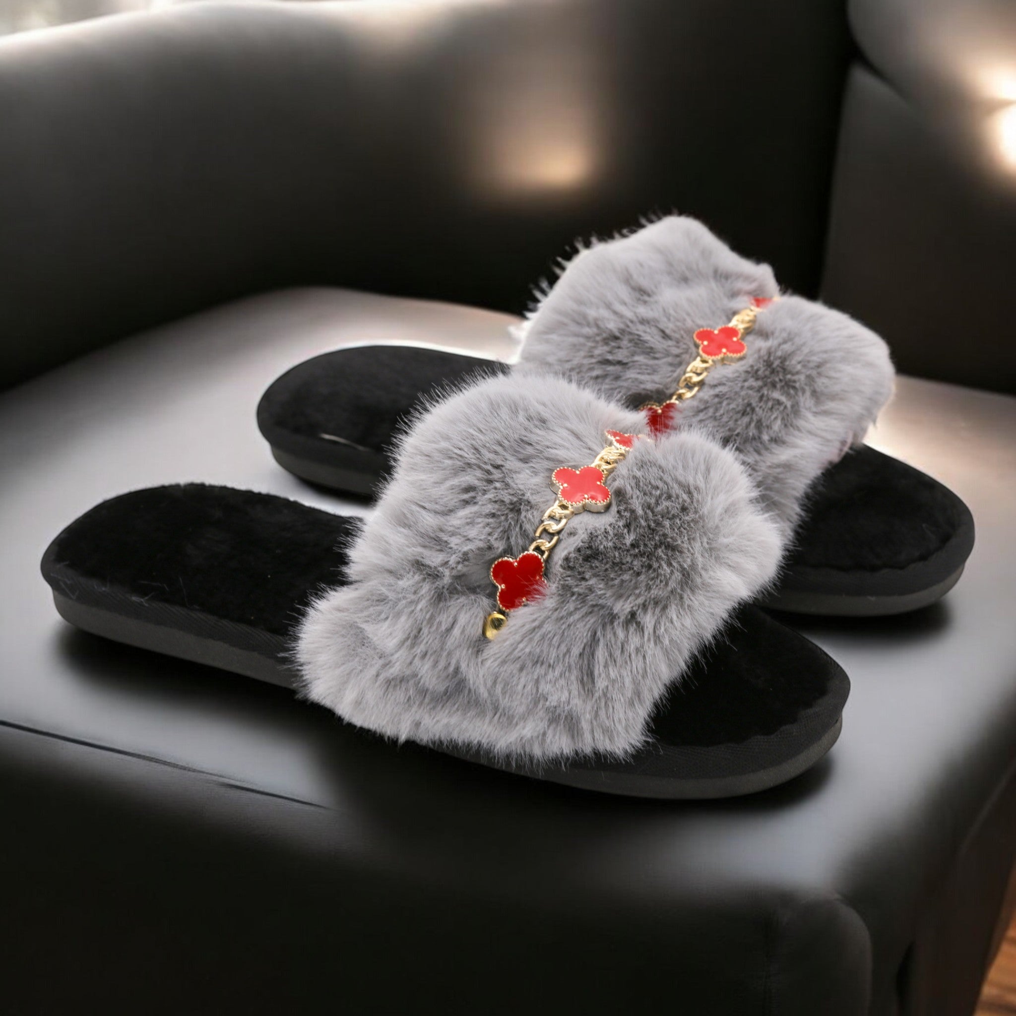 Jesmin fur slipper