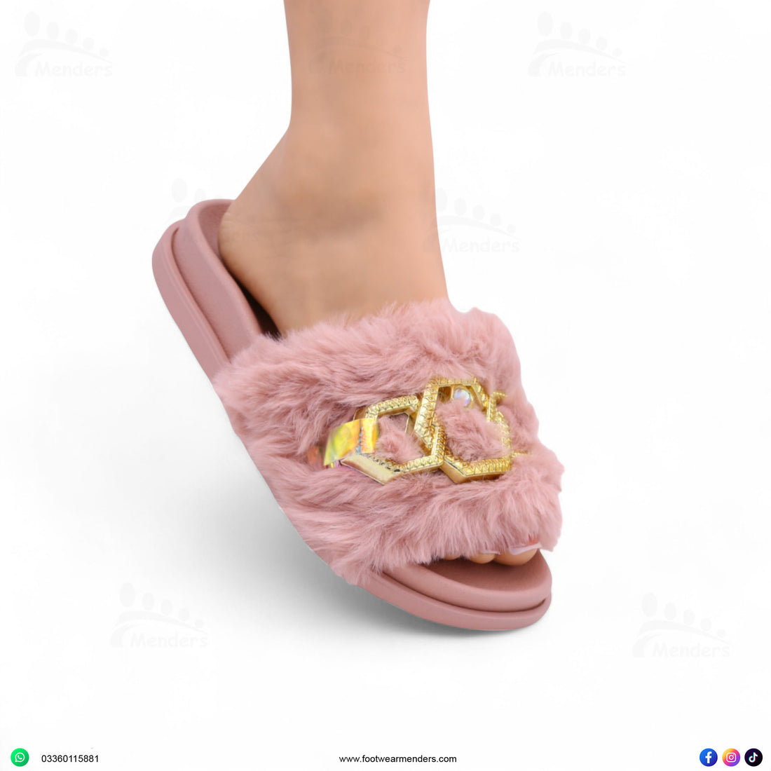 M0802 fur slipper