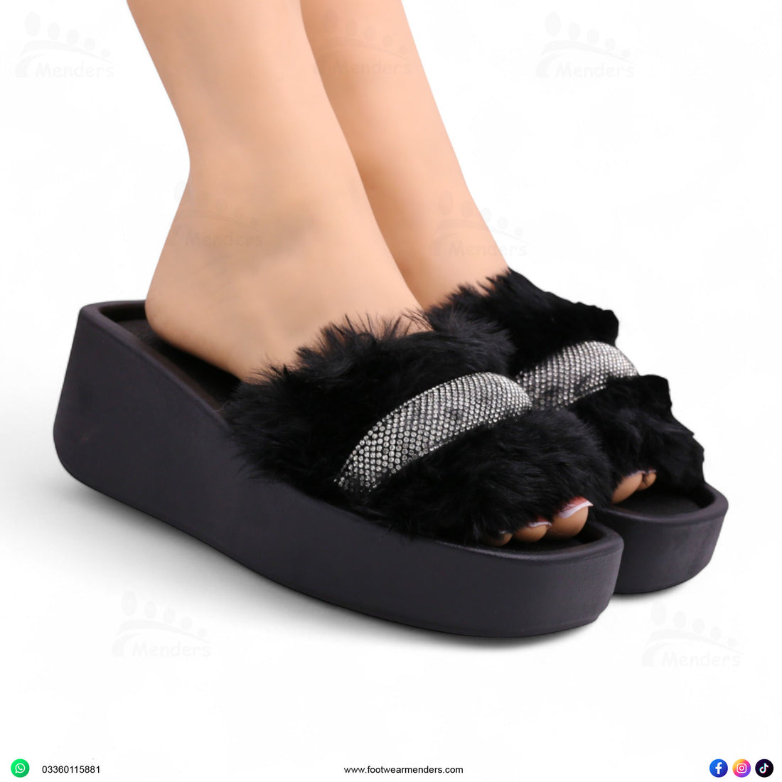 M0801 fur slipper