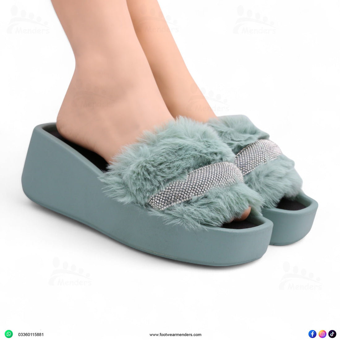 M0801 fur slipper
