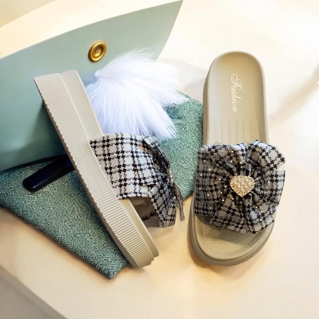 Bfly bow slipper -4-2
