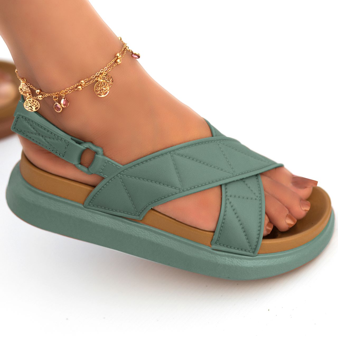 Cross comfy sandal