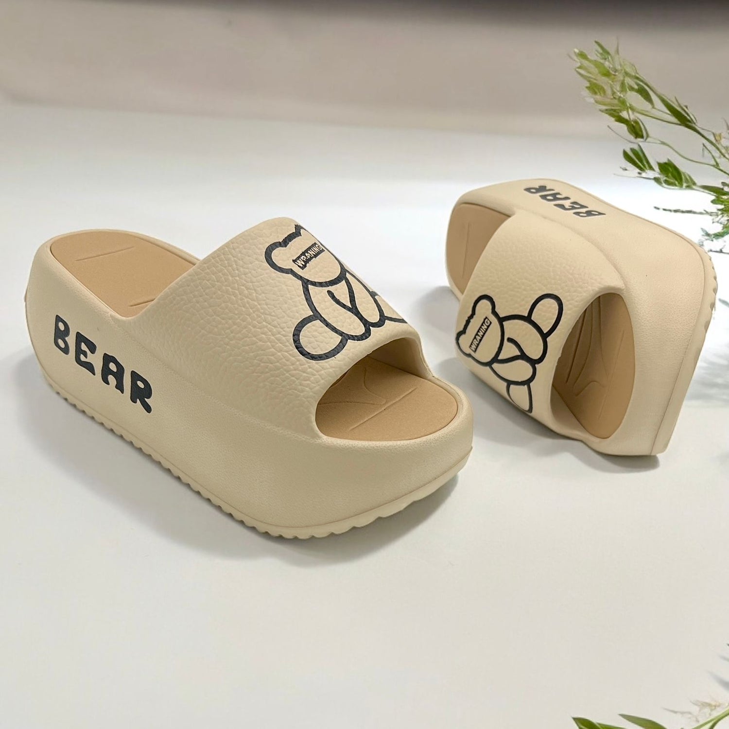 Elvita bear slipper