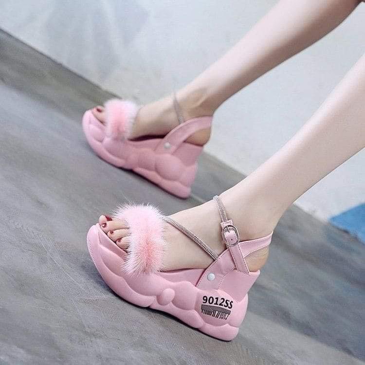 Fur fairy sandal