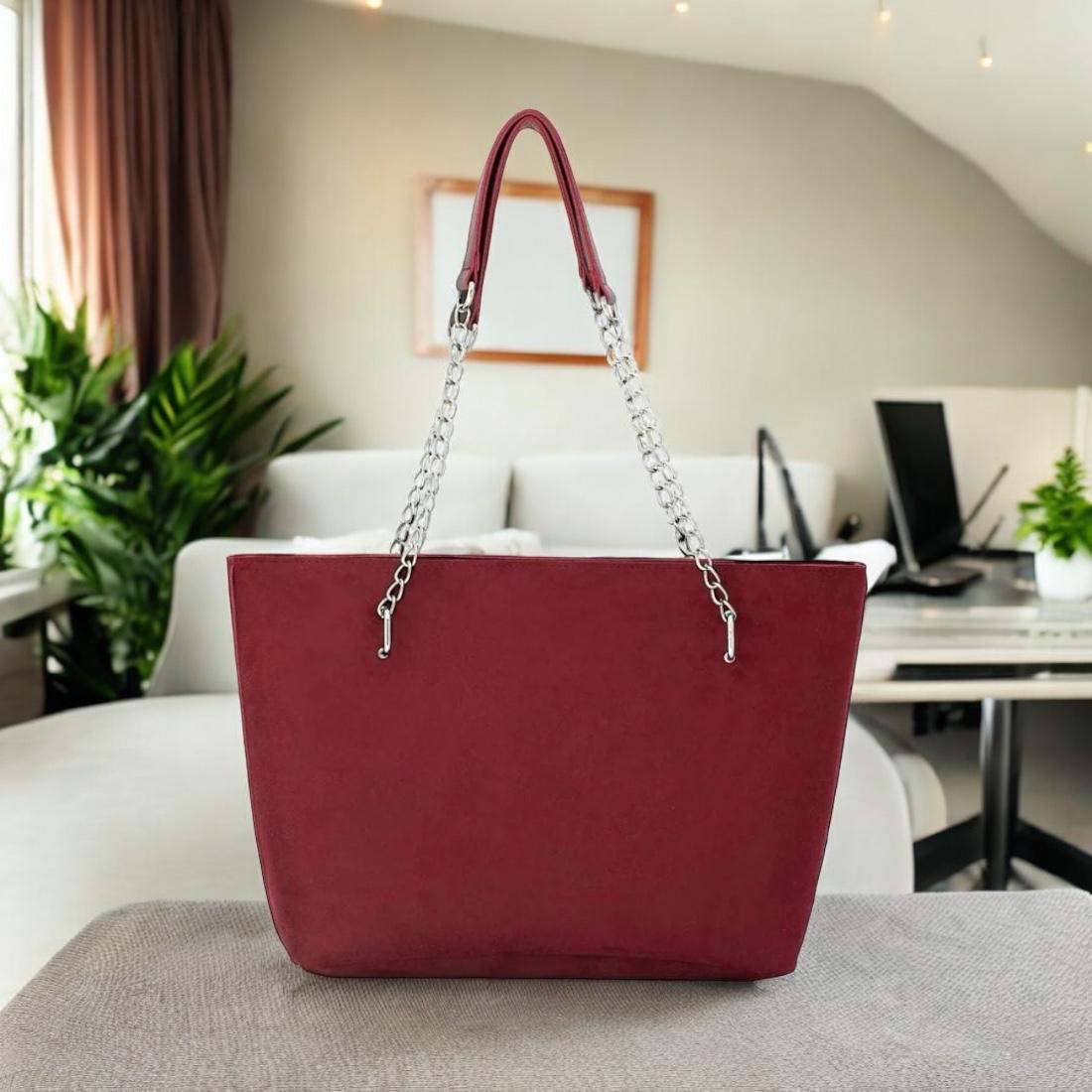 Chain maroon bag