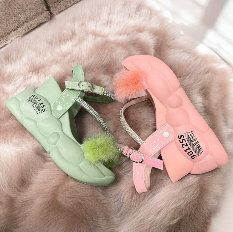 Fur fairy sandal