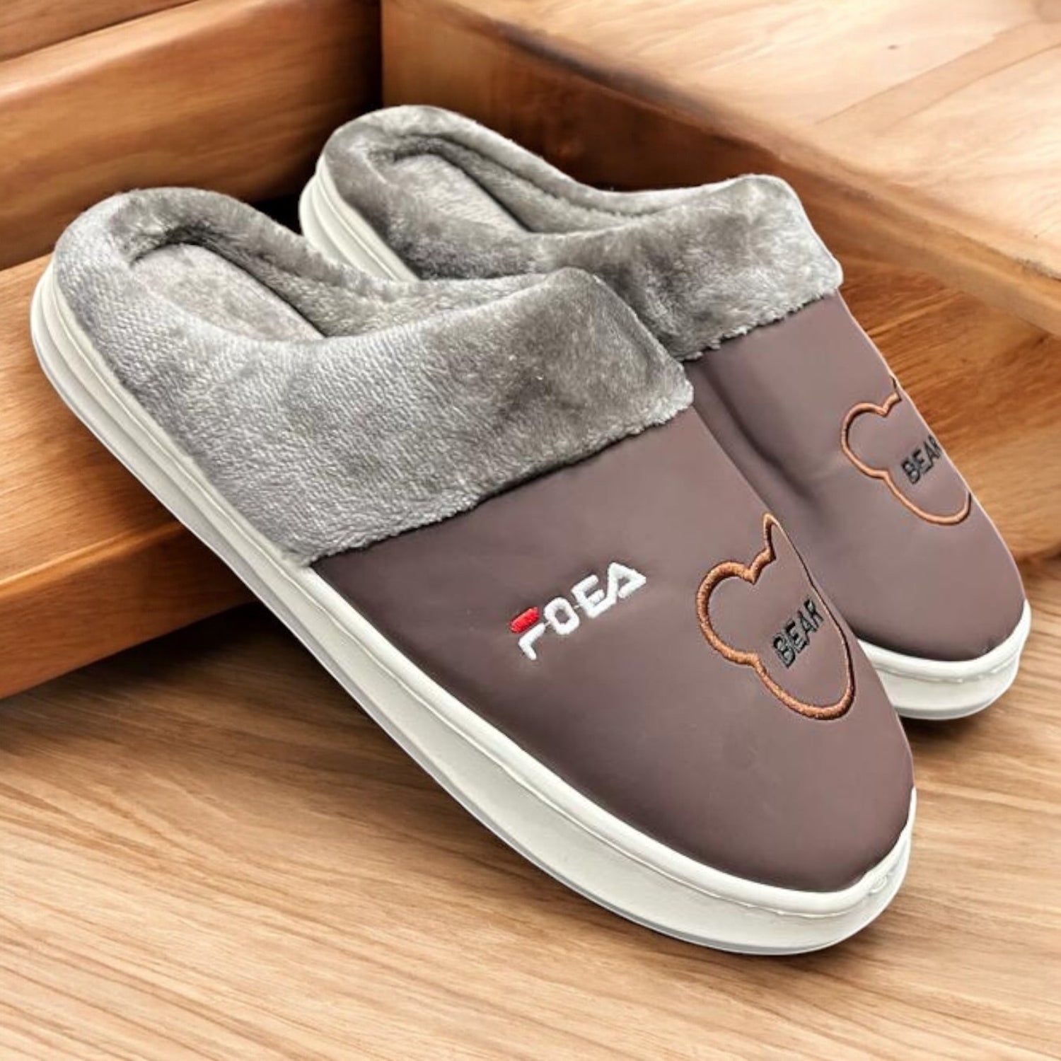 Men leather half shoes