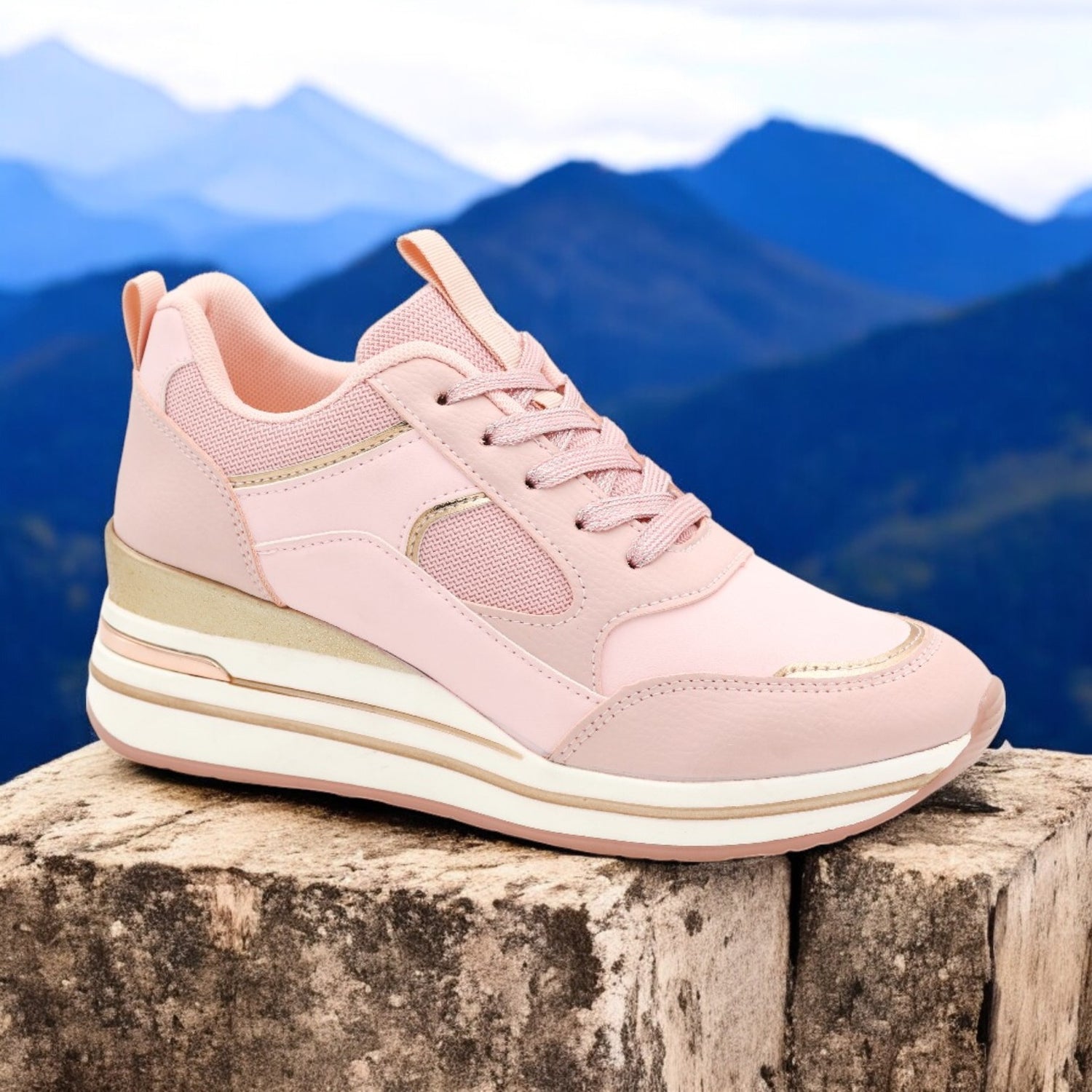 Sneakers Plateau Zeppa Geisa Scarpe Con Zeppa Alta E Plateau