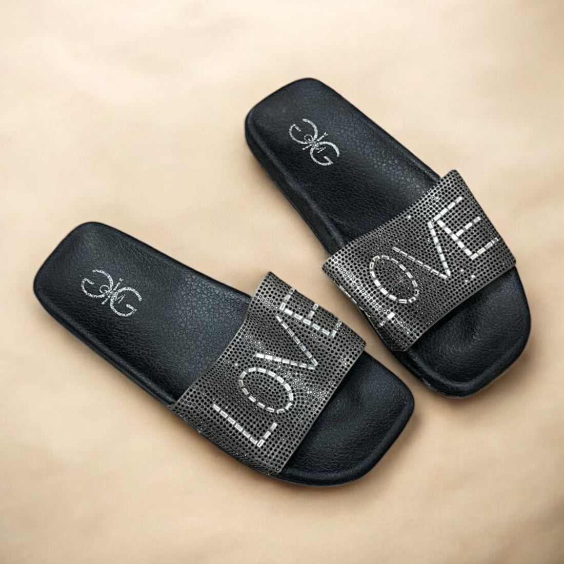 Black lover slipper