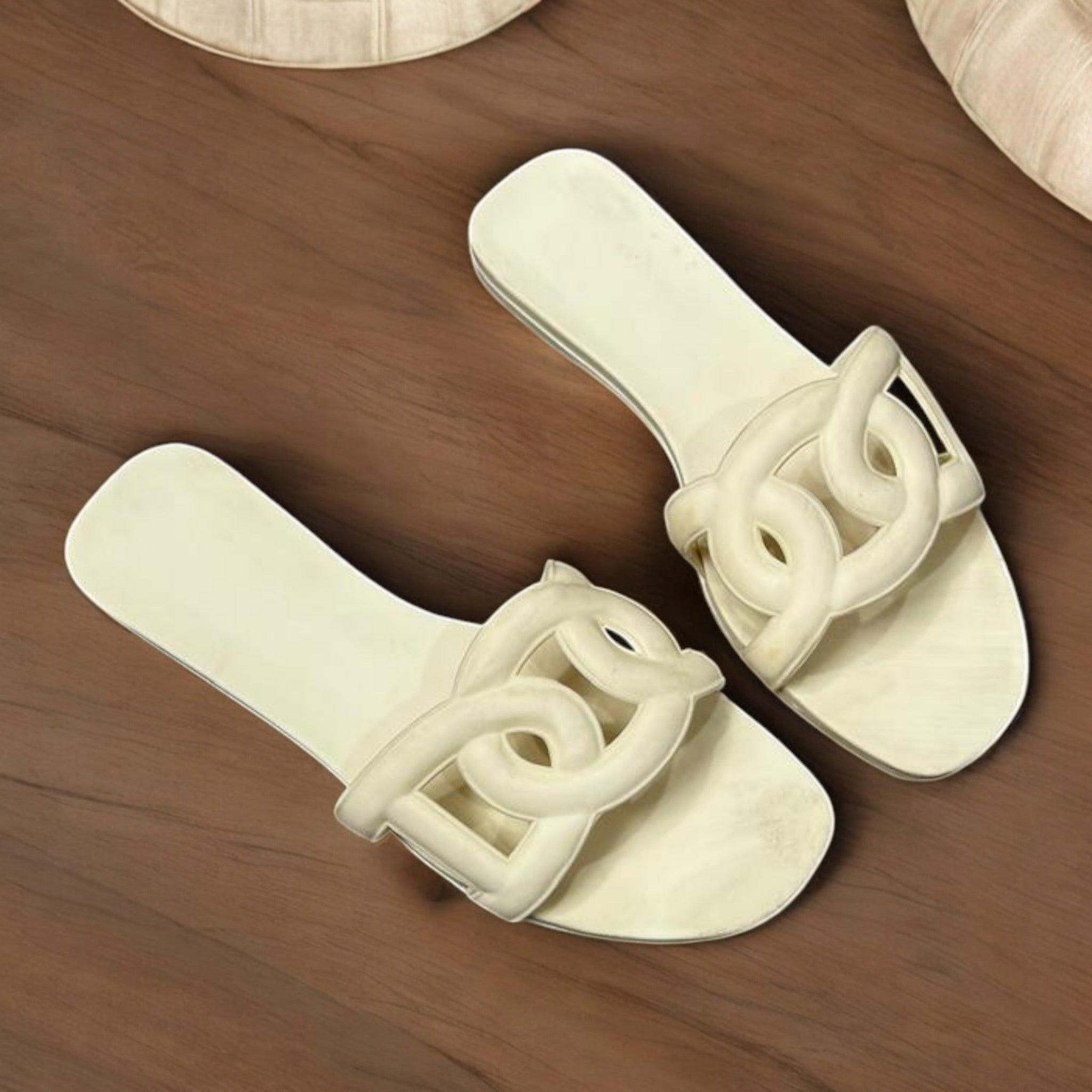 Beige slipper
