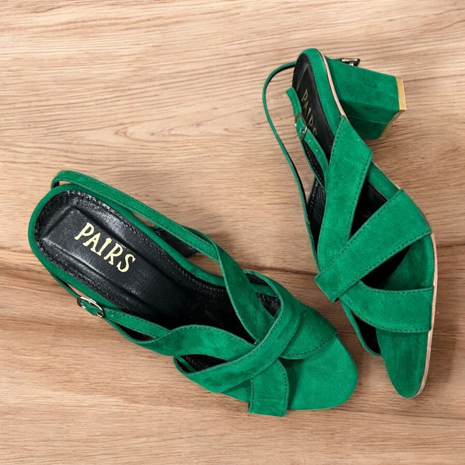 Green block heel