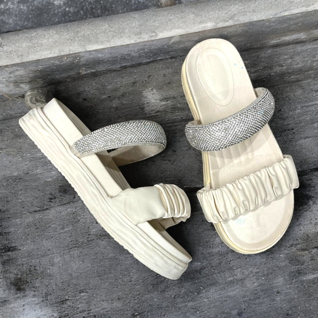 Beige slipper