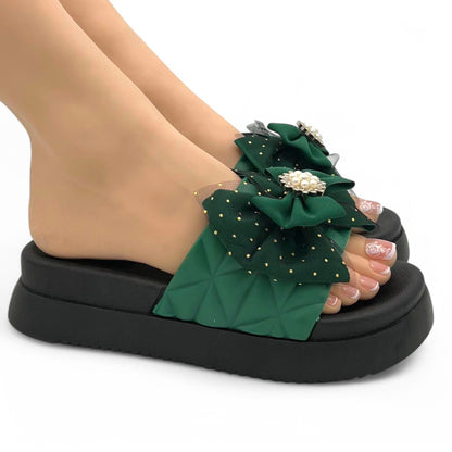 Perlisa bow slipper