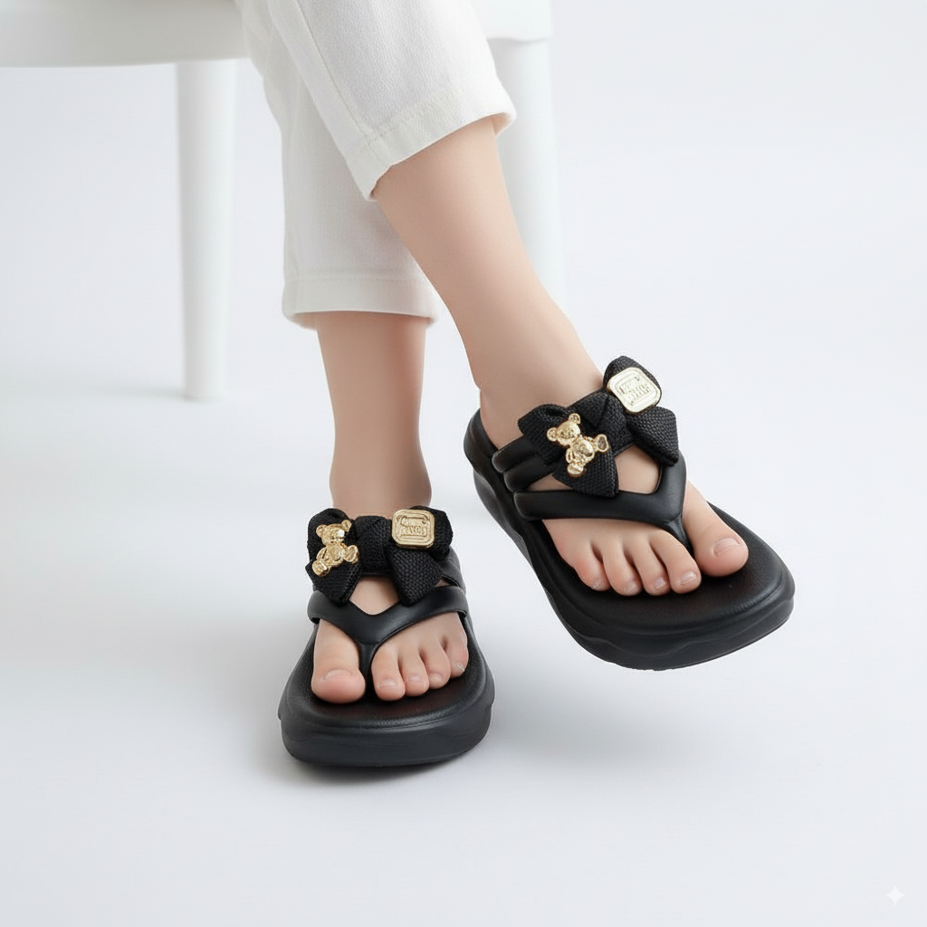 Kids bow flipflop