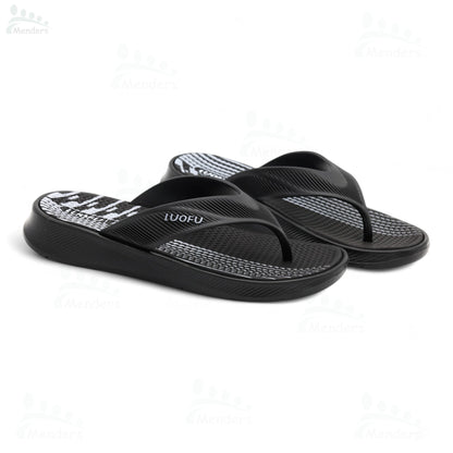 men soft medicated slipper waterproof and washablen  black