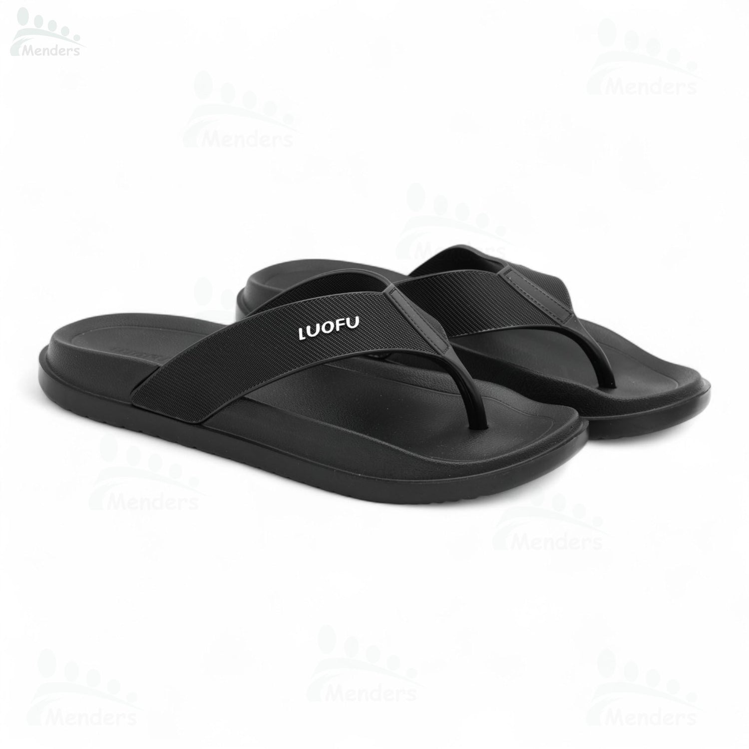 men soft medicated slipper waterproof and washablen  black