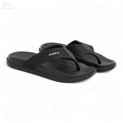 men soft medicated slipper waterproof and washablen  black