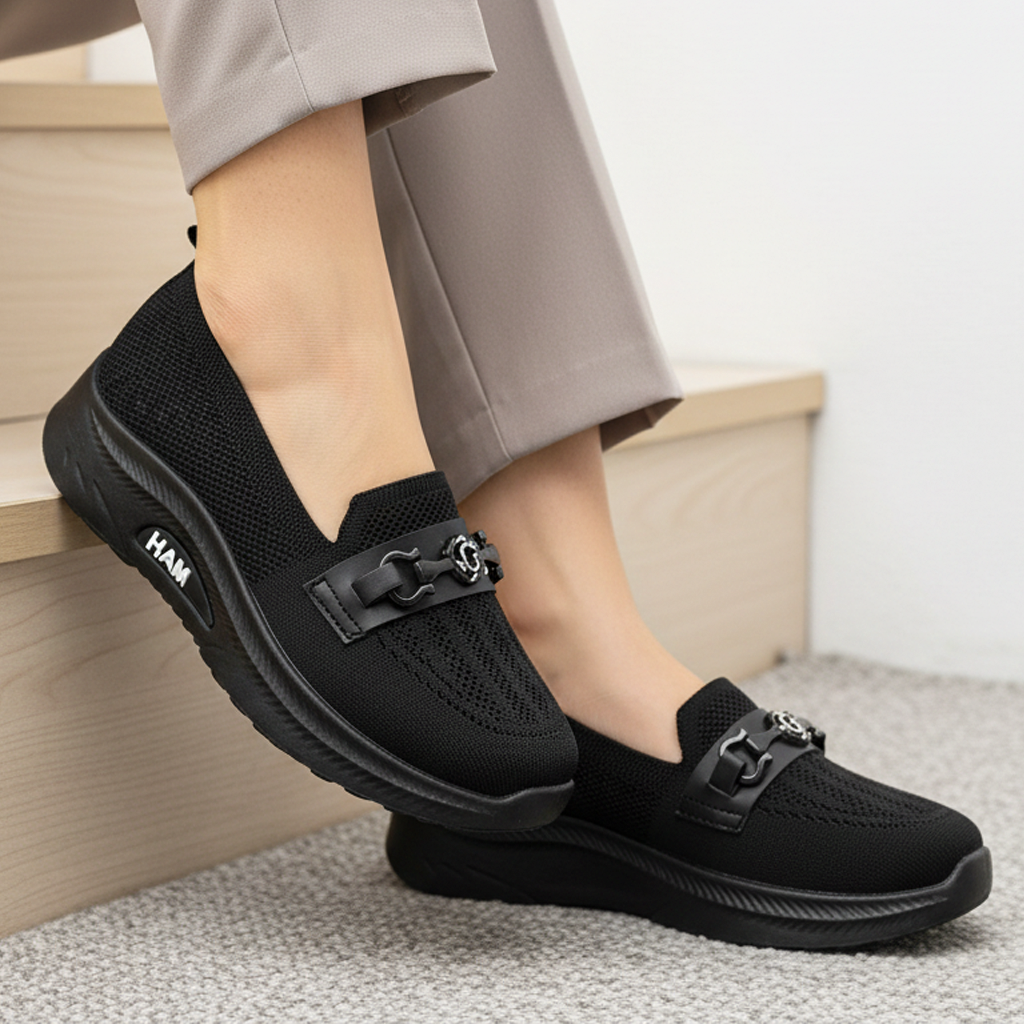 High sole mesh shoes