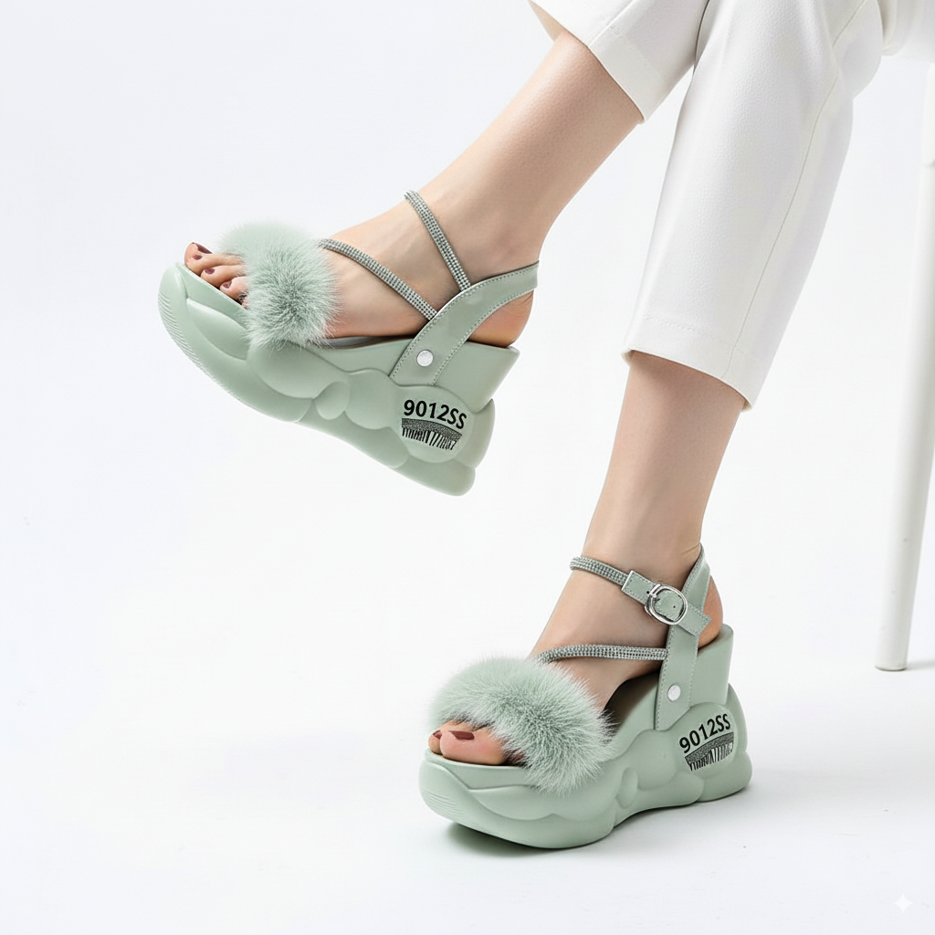 Fur fairy sandal-R19-4