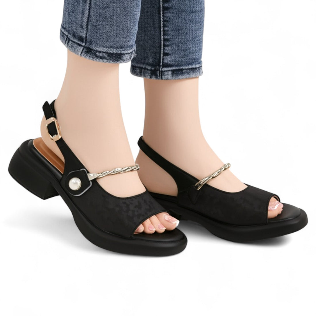 Flw389 block heel