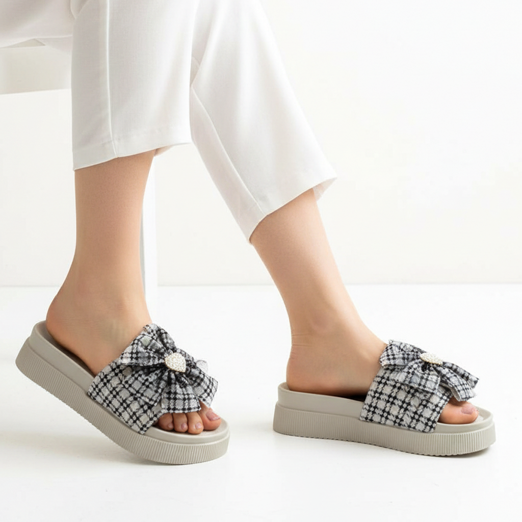 Bfly bow slipper -4-2